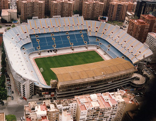 Imagen aérea de Mestalla tras las obras de ampliación de Francisco Roig (Foto: Valencia CF)